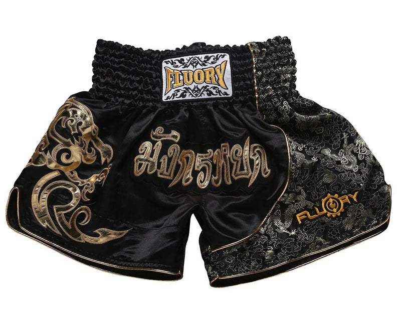 FLUORY Muay Thai Fight Shorts,MMA Shorts Clothing Training Cage Fighting Grappling Martial Arts Kickboxing Shorts Clothing - Image 1